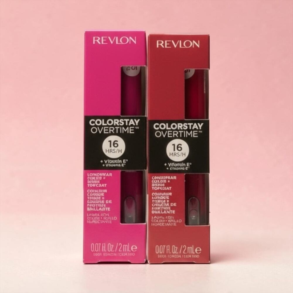 Revlon Colorstay 16 Hours Longwear Color and Shine Topcoat Set of 2 NWT